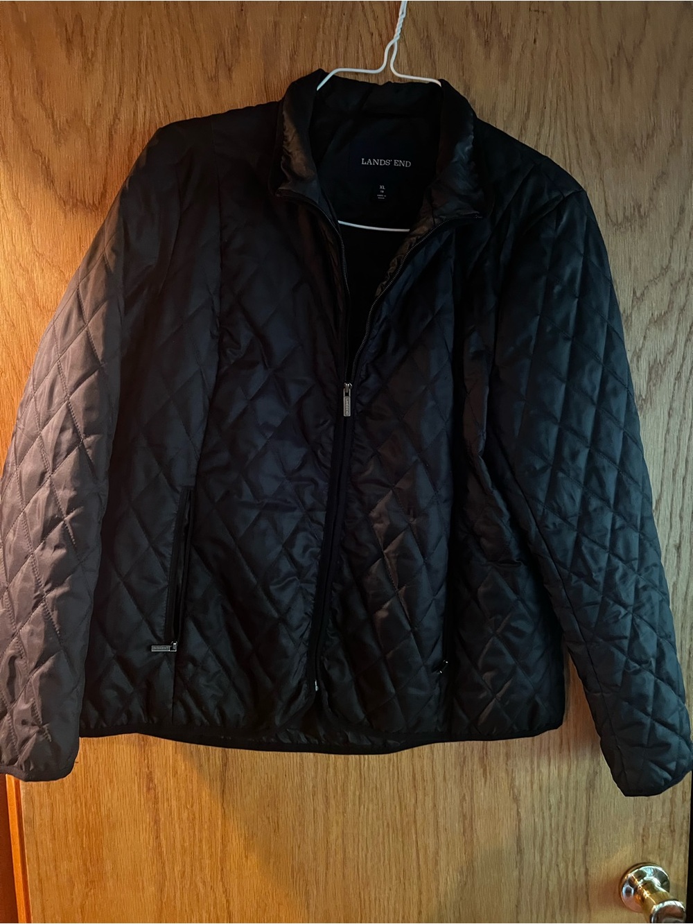 Women’s Lands' End Black Lightweight Quilted Jacket